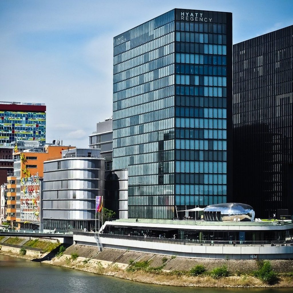 architecture, media harbour, düsseldorf